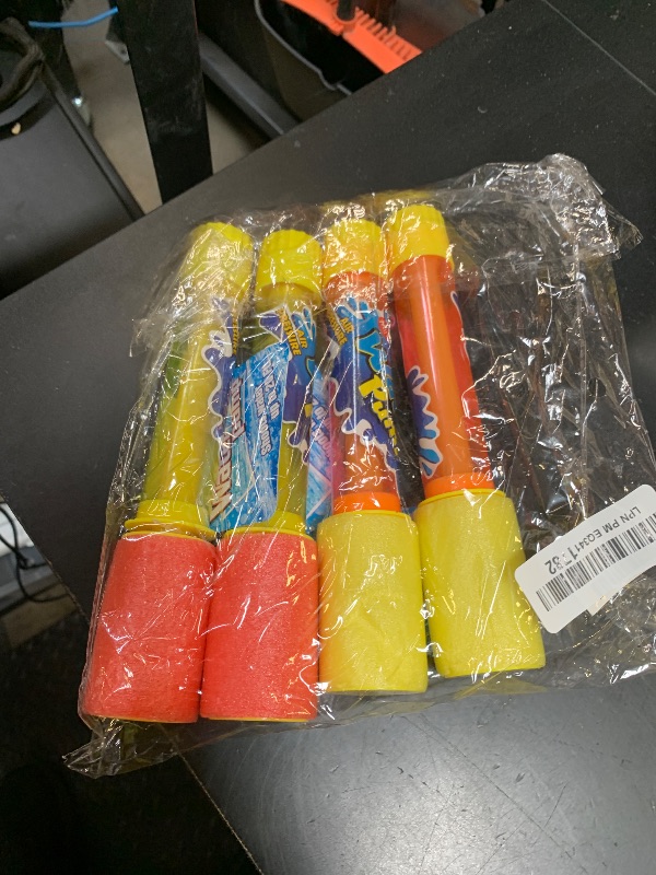 Photo 1 of 4 Bulk Pack Water Blaster - 8.5" Clear Plastic Water Guns -Summer Party Favor Water Soakers - Water Shooter- Swimming Pool Beach Water Toy for Kids