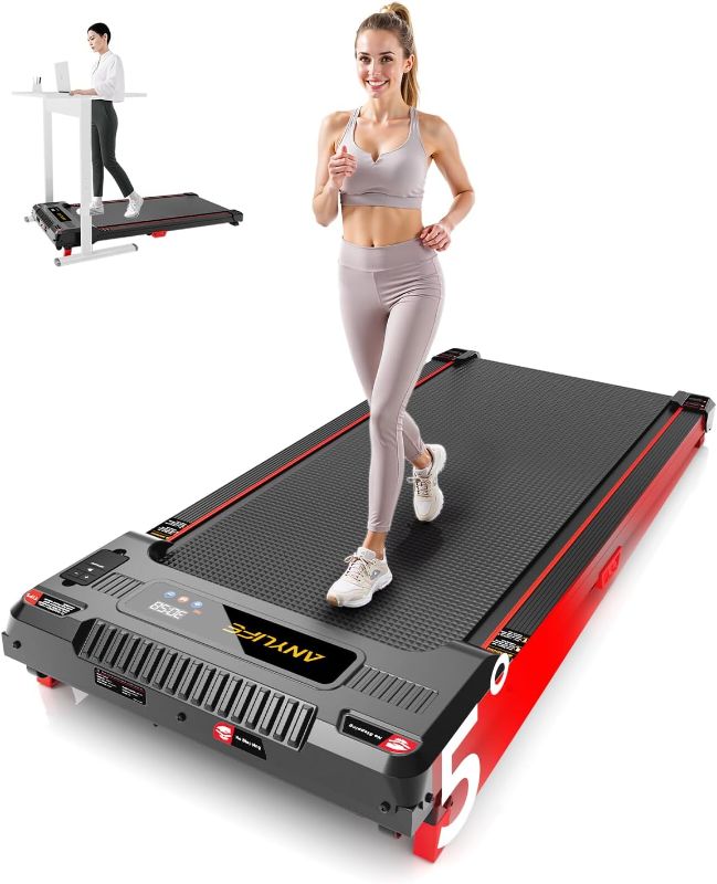 Photo 1 of Walking Pad Treadmill, Anylife Incline Walking Pads Under Desk 330lb Capacity, 2.5HP Portable Treadmills for Home, Compact Treadmill Small Running Pad with LED Display, Remote Control
