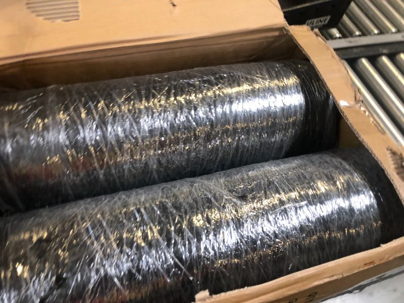 Photo 1 of Harmiden 2 Pack Recycled Rubber Mulch Mat Roll Black Permanent Mulch Walkway Pathway for Landscaping Outdoor 8' x 2'