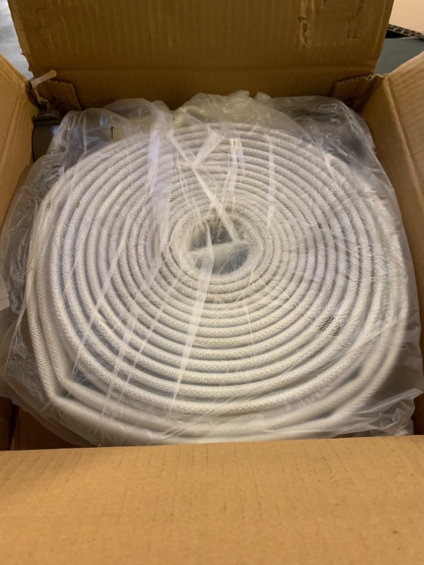 Photo 1 of ZYfire Fire Hose - 2" ID x 50 FT Single Jacket EPDM Firefighter Hose with M × F NST/NH Aluminum Couplings 750 PSI Burst Pressure Lightweight for Use in Firefighting