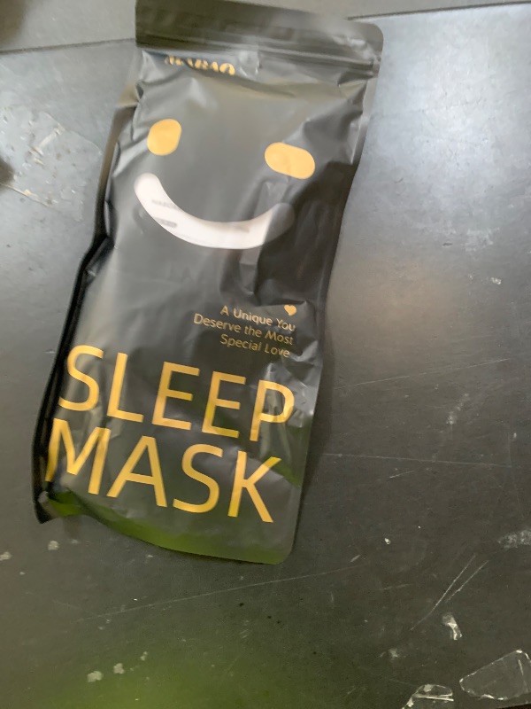 Photo 1 of MABAO Sleep Mask for Side Sleeper, Eye Mask for Sleeping Women Men, 3D Contoured Cup No Eye Pressure 100% Light Blocking Sleeping Mask with Adjustable Strap Night Blindfold Flight, Travel, Nap, Black