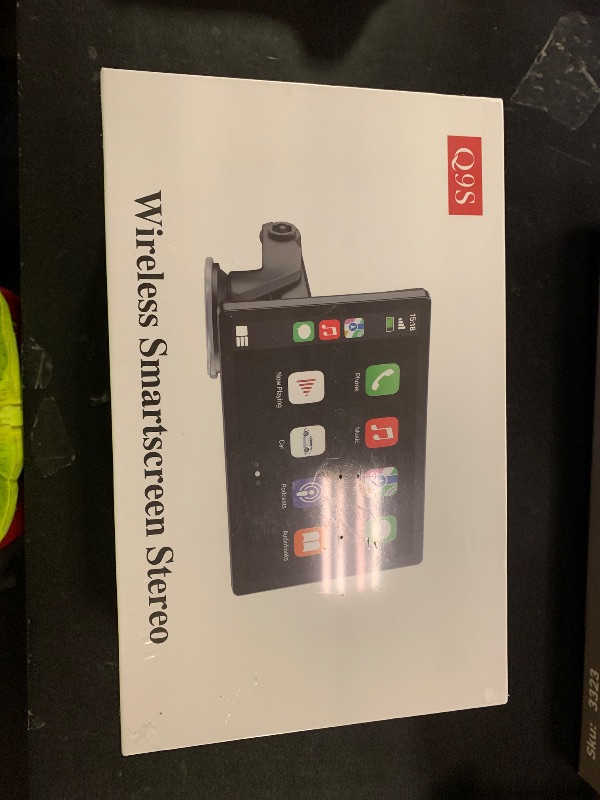 Photo 1 of HAUXIY Wireless Apple Carplay Screen for Car 4K Dash Cam, 9" Portable Apple Carplay & Android Auto Car Stereo, with 1080p Backup Camera, GPS Navigation/Mirror Link/Voice Control/Bluetooth