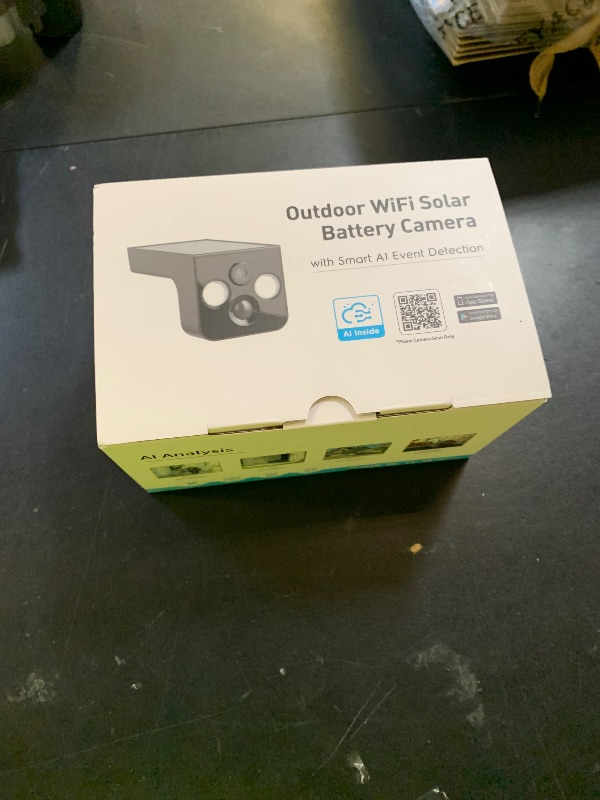 Photo 1 of PM POPMAKE Solar Security Cameras Wireless Outdoor 2K Battery Powered AI Motion Detection 2-Way Talk Color Night Vision WiFi Waterproof SD/Cloud Storage Non-Stop Solar Panel Camera Outdoor Wireless