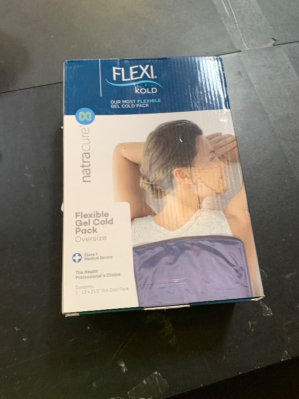 Photo 1 of FlexiKold Extra Large Gel Soft Flexible Ice Pack for Injuries – Ice Compress, Ice Pad, & Flat Ice Wrap for Post Surgery for Injuries of Shoulder, HIPS & Full Back – XL – Oversize 13” x 21.5”
