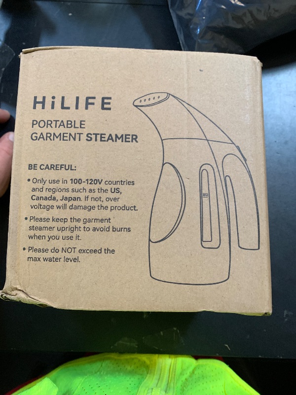 Photo 1 of HiLIFE Steamer for Clothes, Portable Handheld Design, 240ml Big Capacity, 700W, Strong Penetrating Steam, Removes Wrinkle, for Home, Office(ONLY FOR 120V)