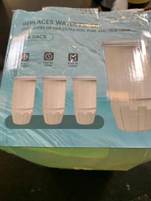 Photo 1 of Zero Replacement Water Filter Resin Filtration System 0 TDS 0 Leak,Compatible with Zero Water Pitcher and Dispenser, Reduce Lead/Chromium/PFOA/PFOS (Pack of 4 by TOMOON)