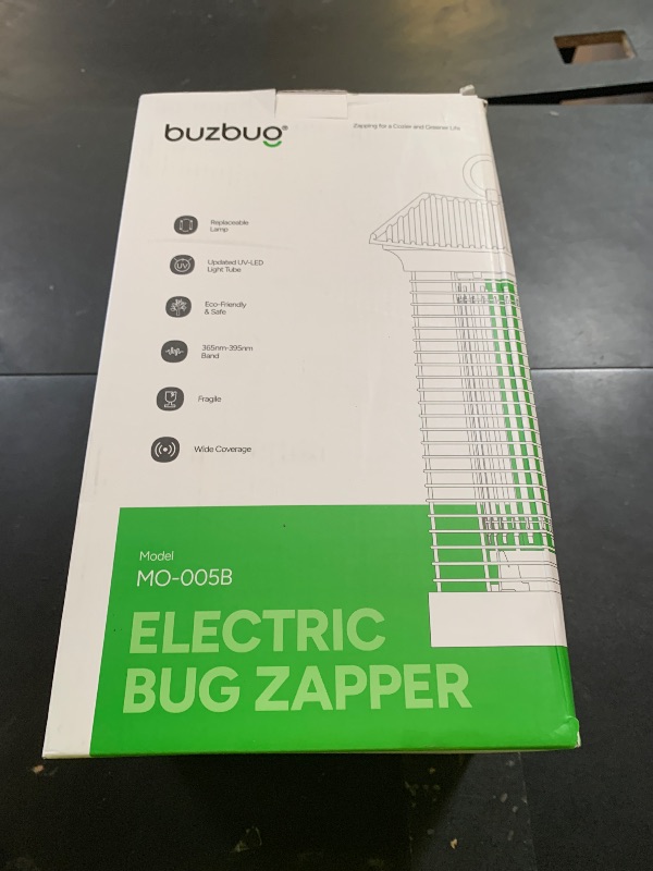 Photo 1 of Buzbug LED Bug Zapper Indoor Outdoor, Durable 10 Years Lifespan Lamp, Sustainable Less Power, 6.5ft Power Cord, High-Voltage Mosquito Zapper, Fly Trap Mosquito Trap, Fly Killer Fly Zapper