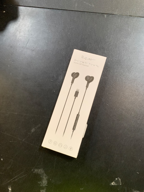 Photo 1 of Guguearth Wired Headphones Earbuds for iPhone with Lightning Connector,Apple MFi Certified, Magnetic Wired Ear Buds Earphones with Built-in Mic Compatible 14 13 12 11 Pro Max X XS XR 8 7 Plus(Black)