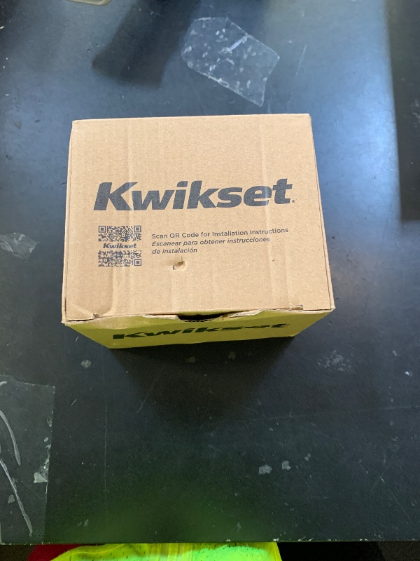 Photo 1 of Kwikset 660 Contemporary Deadbolt Deadbolt Lock, Matte Black Square Exterior Keyed Front Entry Door, Pick Resistant SmartKey Rekey Security, Single Cylinder Dead Bolt