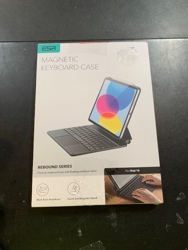 Photo 1 of ESR iPad 11th(A16, 2025)/10th Gen Case with Keyboard, Magic Keyboard for iPad 10.9", Case with Floating Cantilever Stand, Springy Backlit Keys, Multi-Touch Trackpad, Rebound Series, Black