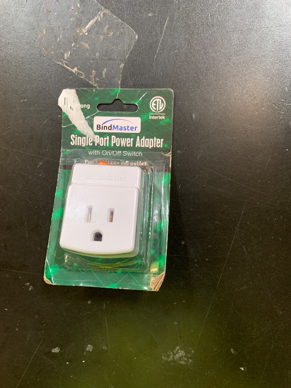 Photo 1 of New! 3 Prong Grounded Single Port Power Adapter for Outlet with Orange Indicator On/Off Switch to be Energy Saving (1 Pack)