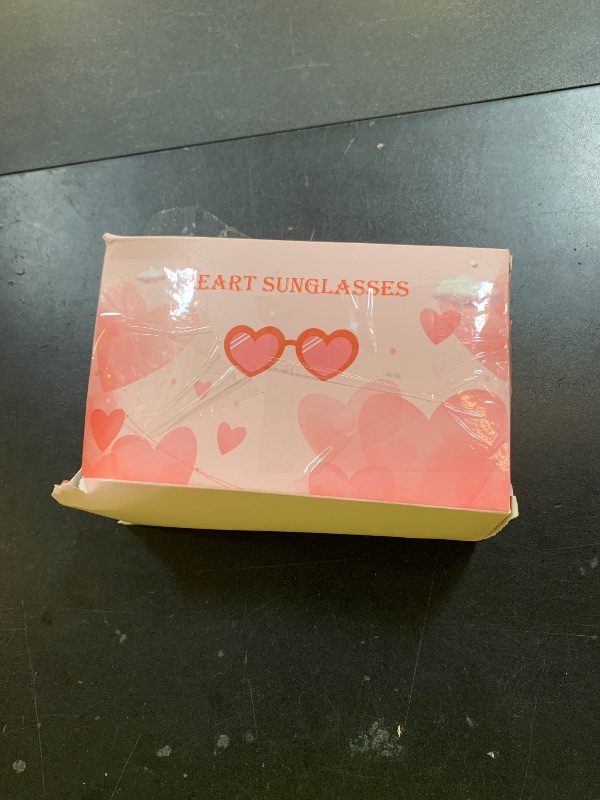 Photo 1 of LYMOJOR 12 Pairs Heart Sunglasses for Women, Candy Color Rimless Fun Heart Glasses for Women Party Favors