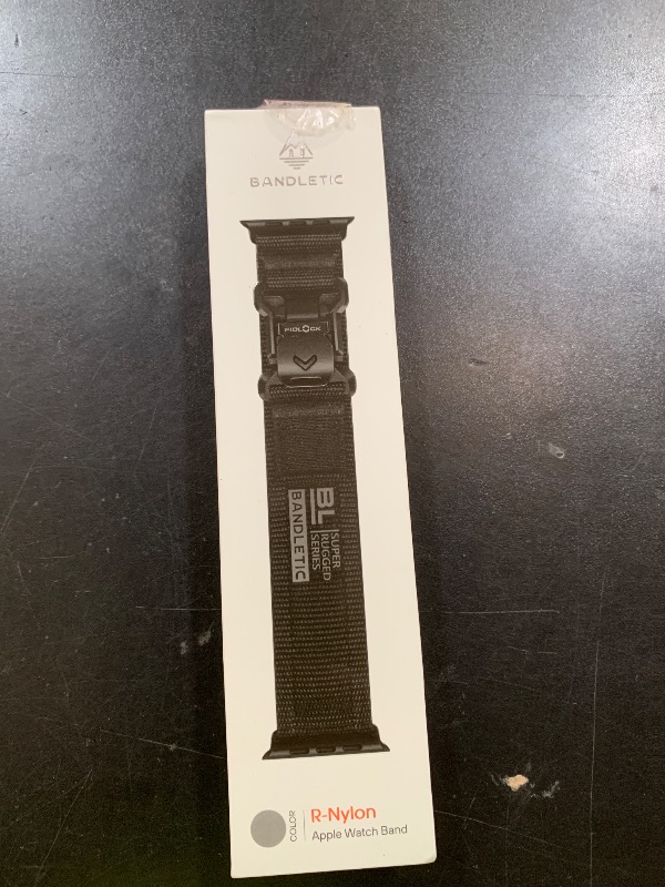 Photo 1 of Bandletic Compatible with Apple Watch Ultra 2 Band for Men, Soft Nylon Sport Loop with Magnetic Fidlock V-Buckle for iWatch 49mm(Ultra 3/2/1),46mm(11/10),45mm(9/8/7),44mm(SE3/SE2/SE/6/5/4),42mm(3/2/1)