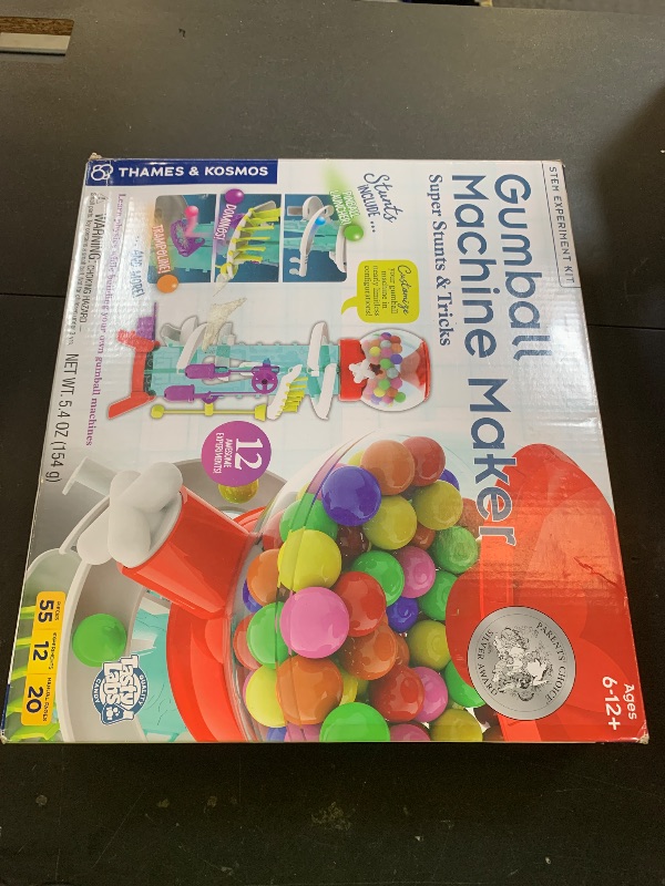 Photo 1 of Thames & Kosmos Gumball Machine Maker Lab - Build Machines with Physics & Engineering Lessons | 12 Experiments | Make Your Own Gumball Machines | Includes Gumballs | Award Winner
