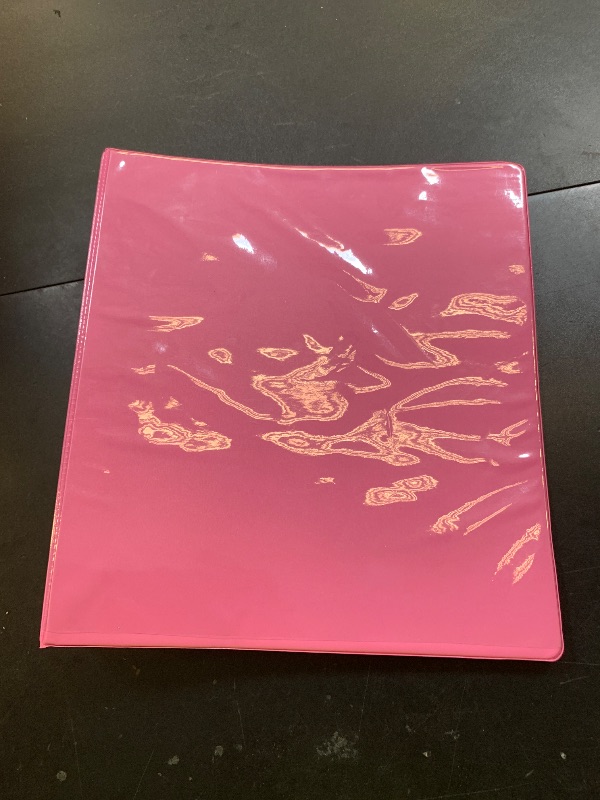 Photo 1 of 3 Ring Binder 1.5 Inch Pink, 1 ½ inch Binder Clear View Cover with 2 Inside Pockets, Colored School Supplies Office and Home – by Enday