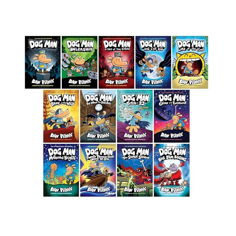Photo 1 of Dog Man Series 1-13 Complete Books Set by Dav Pilkey - Enjoy Epic Adventures with Dog Man