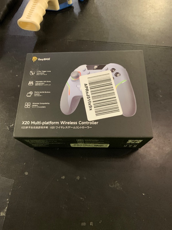 Photo 1 of EasySMX X20 Wireless Gaming Controller with RGB Backlit, 2-Stage Hall Effect Stick, 1000Hz Polling Rate, 6-Axis Gyro on Multi-Platform, Mech Buttons- Compatible with PC/Switch/Steam/Android