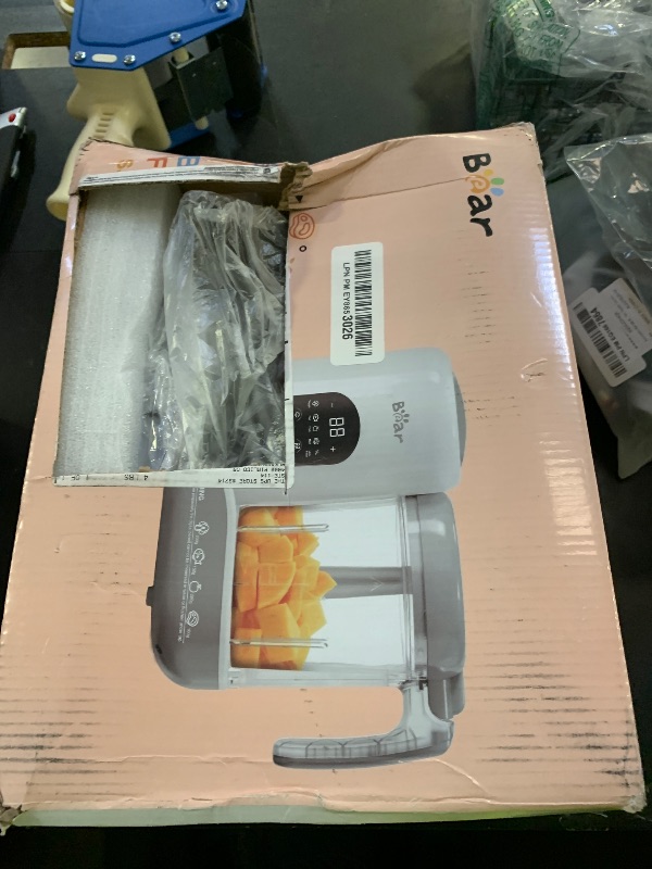 Photo 1 of BEAR 2024 Baby Food Maker | One Step Baby Food Processor Steamer Puree Blender | Auto Cooking & Grinding | Baby Food Puree Maker with Self Cleans | Touch Screen Control, White