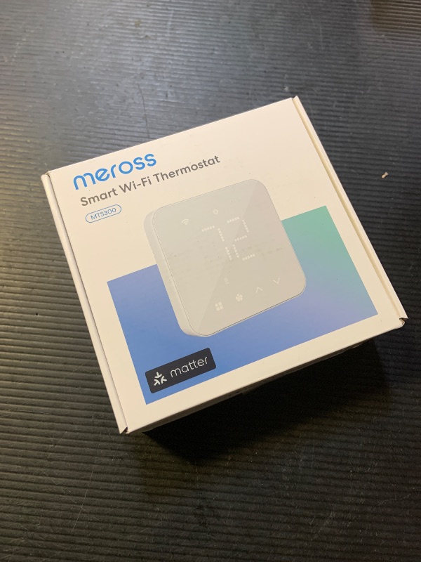 Photo 1 of meross Smart Thermostat for Home, WiFi Thermostat Works with Matter, Alexa, Apple Home, Google Assistant, App & Voice Control, 7x24h Scheduling, Energy Saving, C-Wire Required