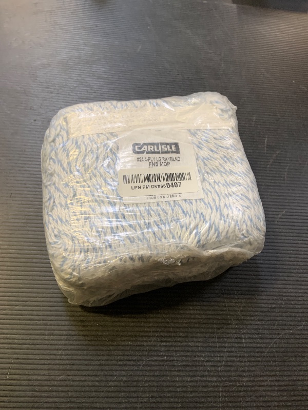 Photo 1 of Carlisle FoodService Products 369674B14 Mop Head, 12" H, 5" W, 18" L, Rayon Cotton Blend, Large, Blue (Pack of 12)
