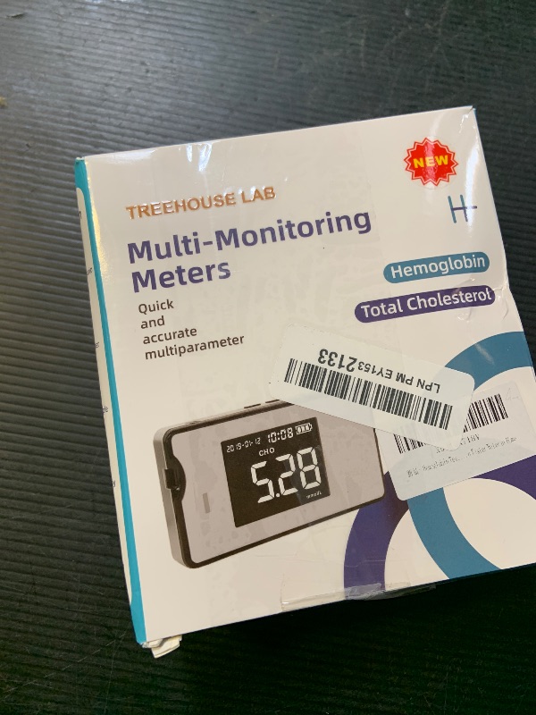 Photo 1 of Hemoglobin Test Kits with 25 Hemoglobin Test Strips, Cholesterol Test Kit with 10 Test Strips, Hemoglobin Test Kit for Home Use, Hemoglobin Tester Meter at Home, White