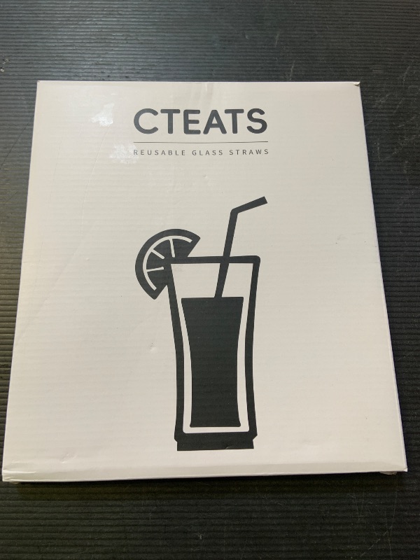 Photo 1 of 10 Pack Reusable Glass Straws Set, Clear Glass Drinking Straws, 8.5''x10MM, Creative and Cute Butterfly Straw with Cleaning Brush, Perfect for Smoothies, Milkshakes, Juice, Tea, Milk