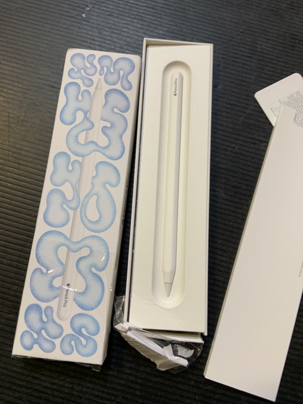 Photo 1 of Apple Pencil Pro: Latest Model - Device Compatibility Check Required - Pixel-Perfect Precision, Tilt and Pressure Sensitivity, Perfect for Note-Taking, Drawing, and Art. Charges and Pairs Magnetically
