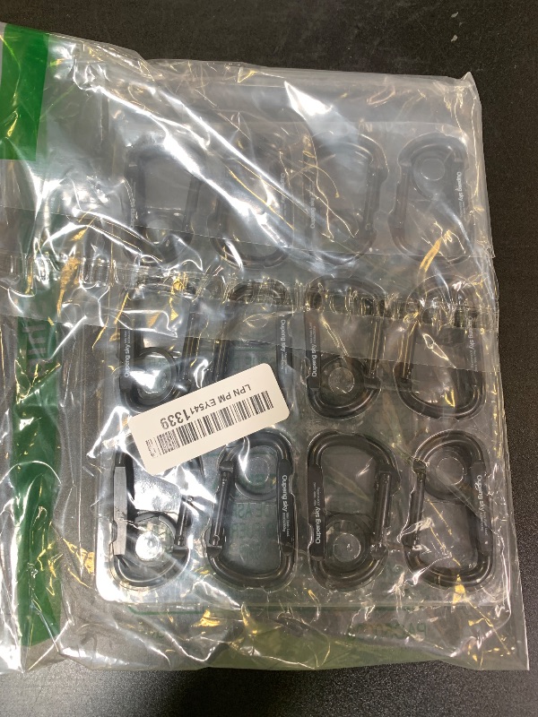Photo 1 of 12PCS Carabiner Clip - Heavy Duty Iron Carabiners 800lbs Carabeaner D Ring Shape,Caribeener Key Chain Clip Hook,Keychain Clip,Multipurpose for Camping, Hiking,Backpacking or Other Outdoor Activities.