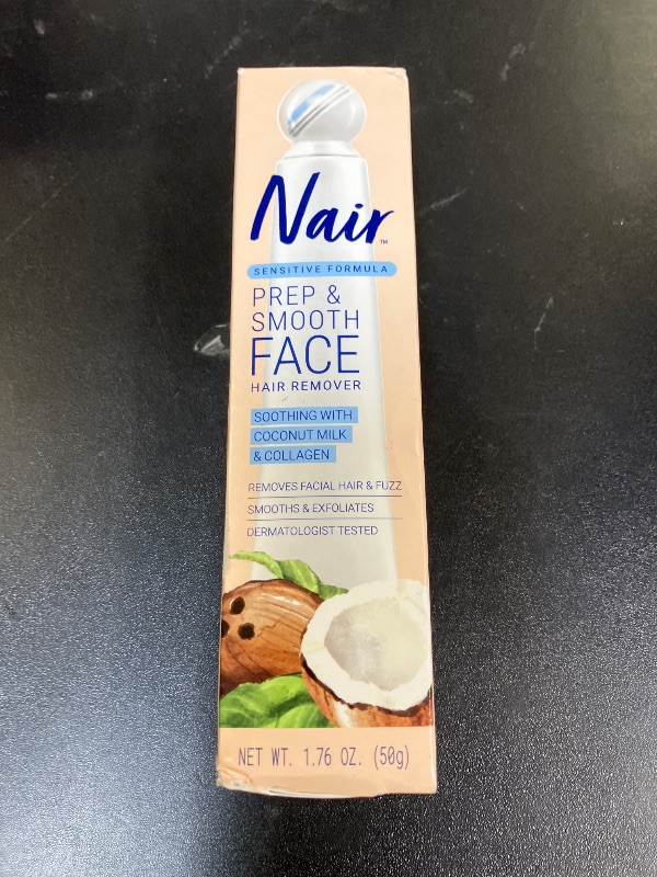 Photo 1 of NAIR Exfoliating Facial Hair Removal Cream for Women - Smooth Skin Solution with Collagen for Sensitive Skincare
