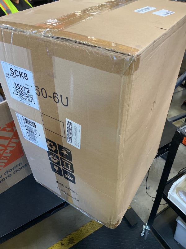 Photo 1 of ECGOIOE 6U Rack Case Shallow 12" Depth, 19" Rackmount Flight Cases Easy Installation Portable Carry Watertight Dust Proof 2 Space Shockproof Mount Racks with Microphone Compartments Space Saving