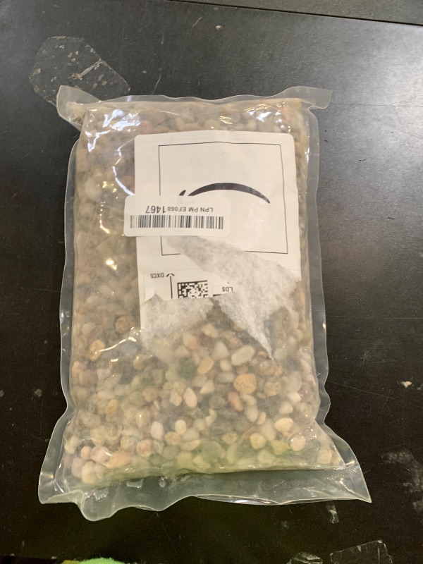 Photo 1 of YISZM 5lbs Aquarium Gravel, 1/4" Fish Tank Gravel Natural River Rocks Succulent Cactus Pea Gravel for Plants, Pebbles for Gardening, Flower Pots, Vase Fillers, Indoor Water Fountains, Landscaping