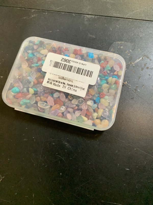 Photo 1 of 1000pcs Multicolor Natural Chips Stone Beads for Jewelry Making Supplies,Irregular Gemstones Beads Healing Crystal for Women Crafts,Loose Rocks Bead Hole Drilled DIY for Bracelet Jewelry (5-8mm)