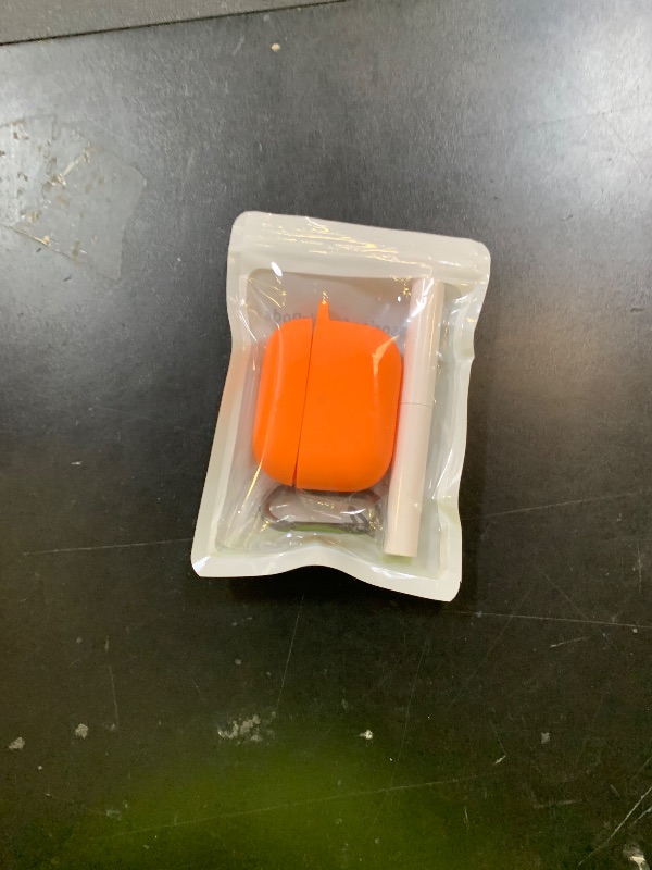 Photo 1 of Brujula Case for AirPods Pro 3 Case Silicone Protective Cover Compatible with AirPods Pro 3rd Generation 2025 (Orange)