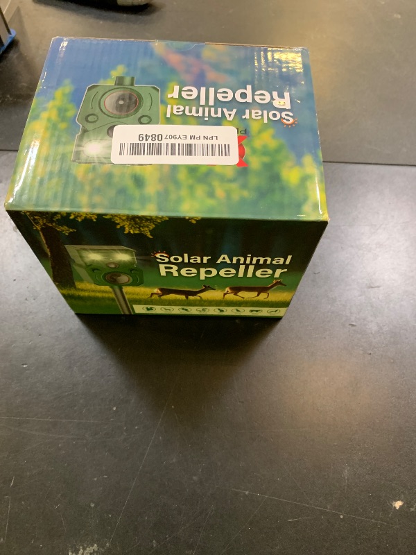 Photo 1 of 2 Packs Ultrasonic Animal Repeller Solar Powered, Cat Repellent Outdoor with Motion Sensor, Waterproof Deer Deterrent with LED Flash Light, Effective Repels Invasive Animal for Raccoon, Skunk, Dog