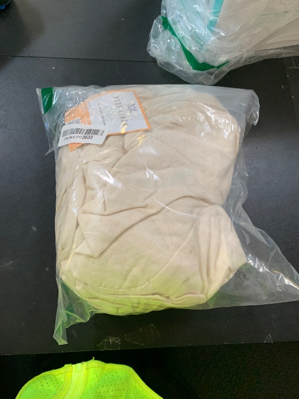 Photo 1 of 10 Pack Body Linen Comfort Flannel Face Rest Covers for Massage Tables (Natural) - Soft, Durable and Light 100% Cotton Flannel Face Cradle Covers for Professional Use