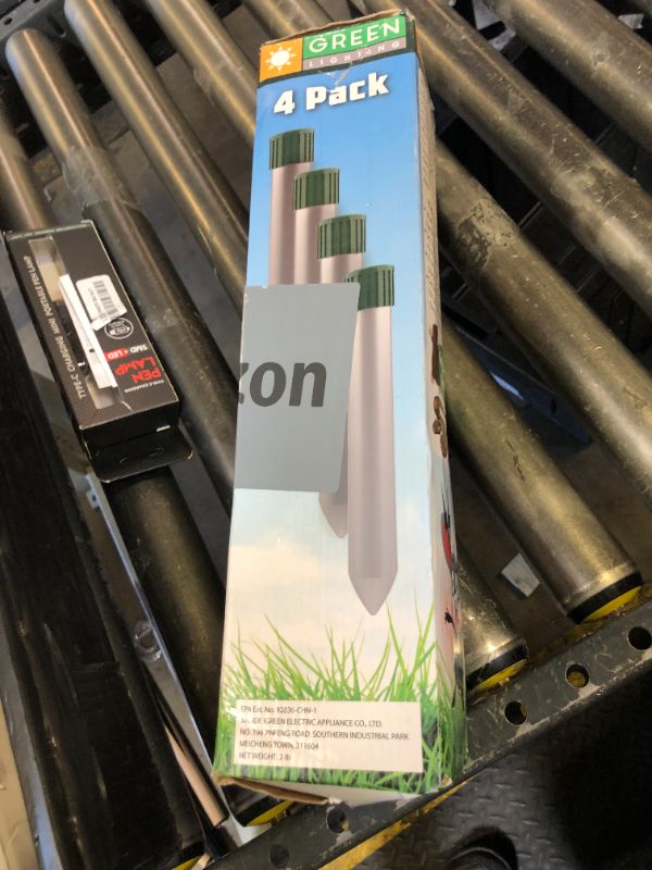 Photo 1 of 4 Pack Sonic Mole Chaser - Battery Operated Pest Repeller Stake, Scares Away Moles, Voles, Gophers and Rats by GreenLighting (Metal & Green)