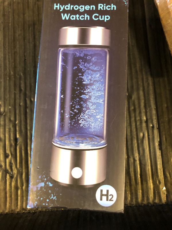 Photo 1 of Upgraded Hydrogen Water Bottle Generator - Portable Rechargeable Hydrogen-Rich Water Machine, Rapid 3-Min for Enhanced Water Quality, Premium Travel-Friendly Design with SPE/PEM Tech (Silver)