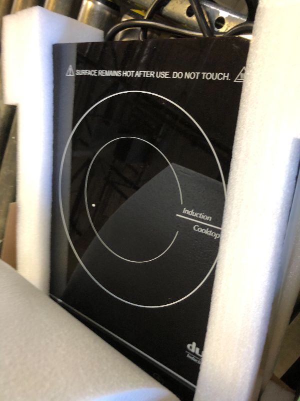 Photo 1 of Duxtop Portable Induction Cooktop Burner, Induction Hot Plate with LCD Sensor Touch 1800 Watts, Silver 9600LS/BT-200DZ