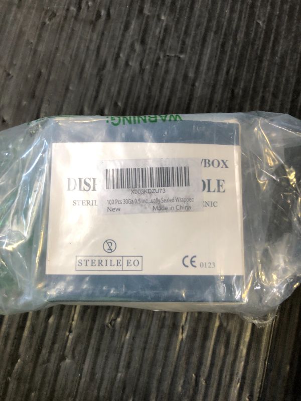 Photo 1 of 100 Pcs 30Ga 0.5 Inch/13mm Lab Dispensing Needle Luer Lock, Individually Sealed Wrapped