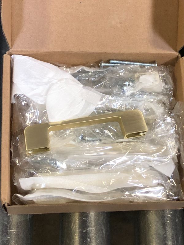Photo 1 of Lepatape 10 Pack 4 Inch Brushed Gold Cabinet Pulls Brass Cabinet Handles, Gold Dresser Drawer Pulls Kitchen Cabinet Hardware