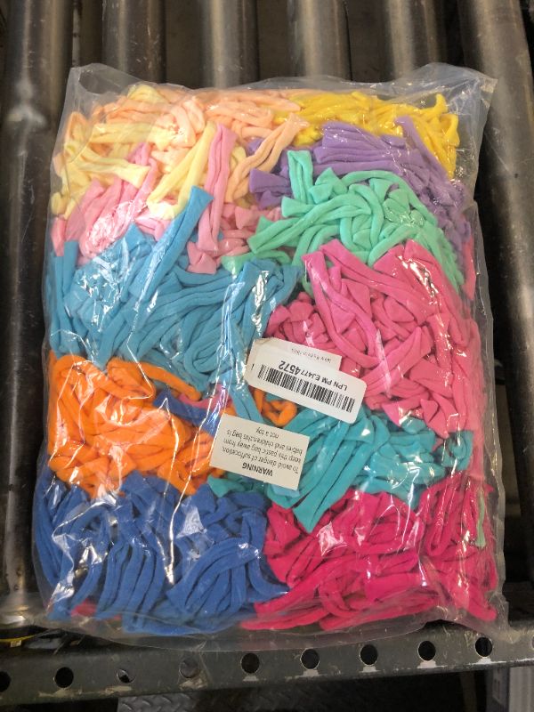 Photo 1 of 1200 PCS Weaving Loom Loops 12 Color Potholder 7 inch Durable Nylon DIY Crafts Projects for Kids Adults Rainbow Themed Potholder Weaving Loops Kit Elastic Ideal Gifts for Girls Ages DIY Crafts Supplies