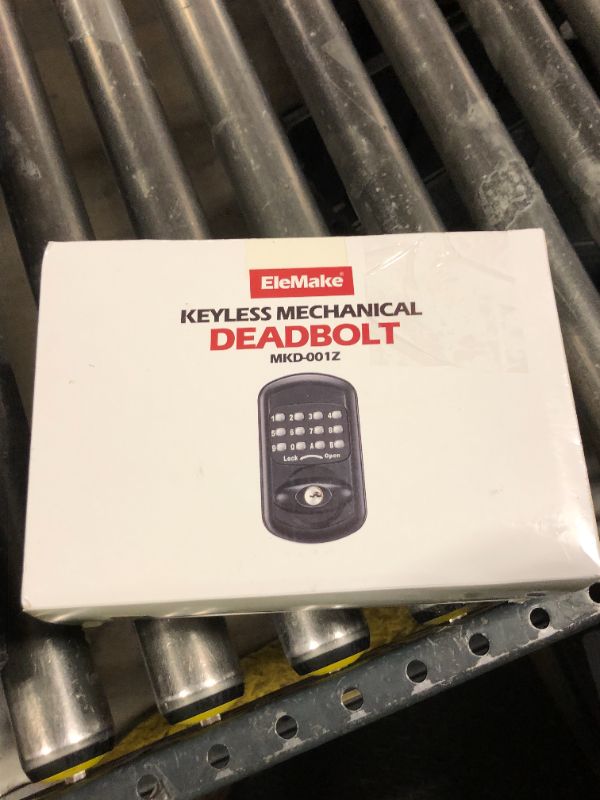 Photo 1 of Keyless Entry Keypad Deadbolt - Digital & Mechanical Door Lock, Low Power Risk-Free (Black)