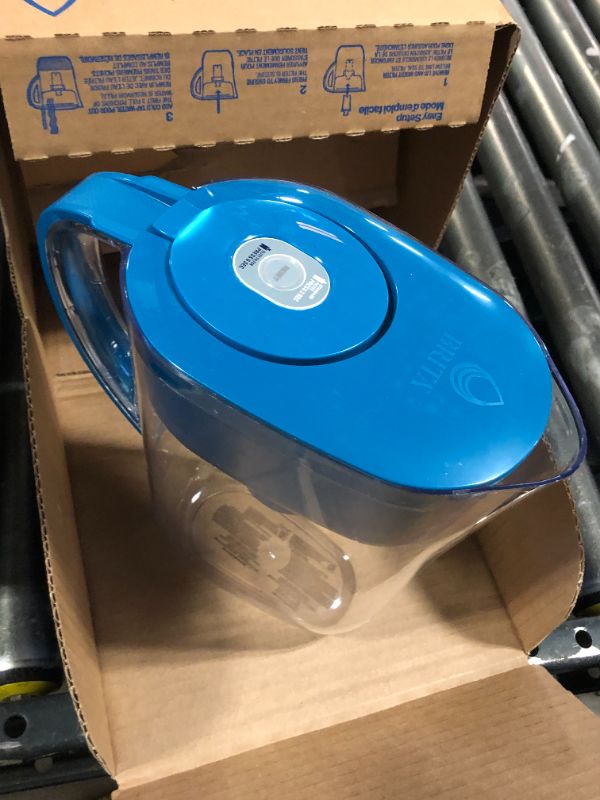 Photo 1 of Brita Metro Water Filter Pitcher with SmartLight Change Indicator, BPA-Free, Replaces 1,800 Plastic Water Bottles a Year, Lasts Two Months, Includes 1 Filter, Small - 6-Cup Capacity, Turquoise