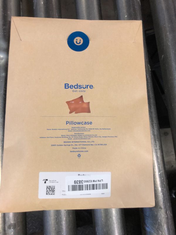 Photo 1 of Bedsure Satin Pillowcases, Similar to Silk Pillow Cases Queen Size Set of 2, Pillow Case for Sleeping Women with Envelope Closure, Gifts for Women Men, Burnt Orange, 20x30 Inches, 2pcs