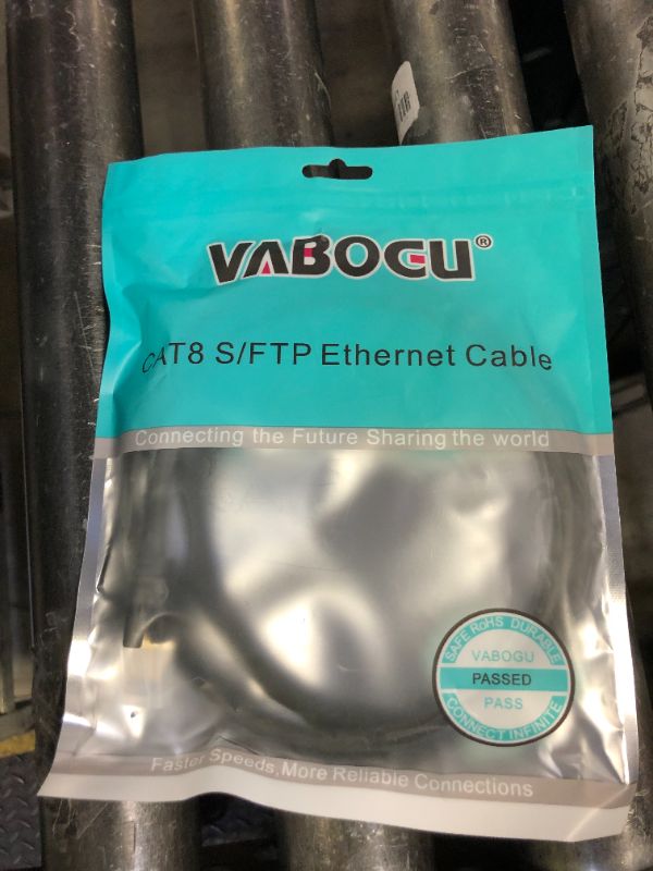 Photo 1 of Vabogu Cat 8 Ethernet Cable, 3ft Heavy Duty High Speed Internet Network Cable, 26AWG, 2000Mhz 40Gbps with Gold Plated RJ45 Connectors, Shielded for Indoor & Outdoor Use