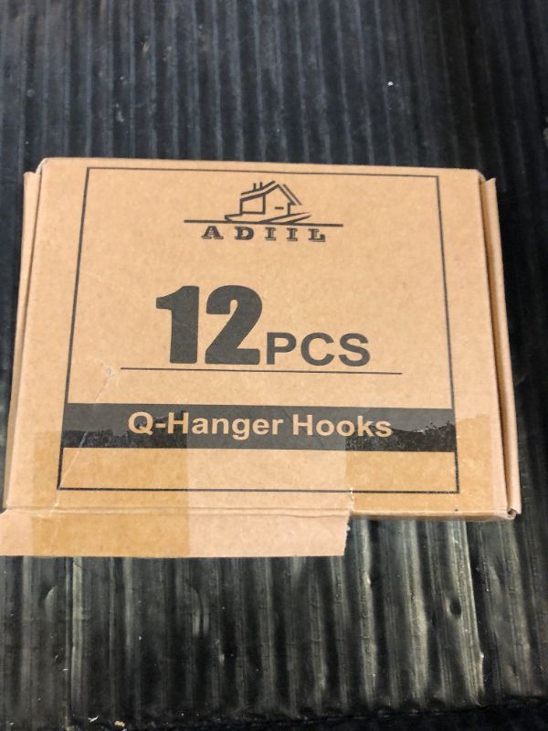 Photo 1 of ADIIL 12 PCS Q Hanger Hooks with Safety Buckle, Windproof Screw Hooks for Hanging Outdoor String Lights, Plants, Christmas Patio Lights, 2.2 Inches, White