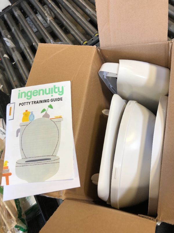 Photo 1 of Summer Infant by Ingenuity My Size Potty Pro in White, Toddler Potty Training Toilet, Lifelike Flushing Sound, for Ages 18 Months+, Up to 50 Pounds