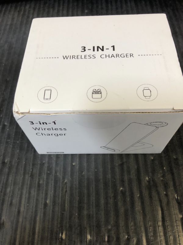 Photo 1 of Wireless Charging Station,3 in 1 Charging Stand Made for Apple Watch Ultra 10 9 8 7 6 SE 5 4 3,Fast Wireless Charger Made for iPhone 16/15/14/13/12/11/X,for AirPods Pro(with Adapter)