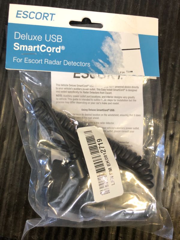 Photo 1 of Escort Cobra Official SmartCord USB, Half Straight Half Coiled Cord with USB Charging Port, Works with All Current Generation Escort and Cobra Windshield Mounted Detectors, Apple and Android Devices