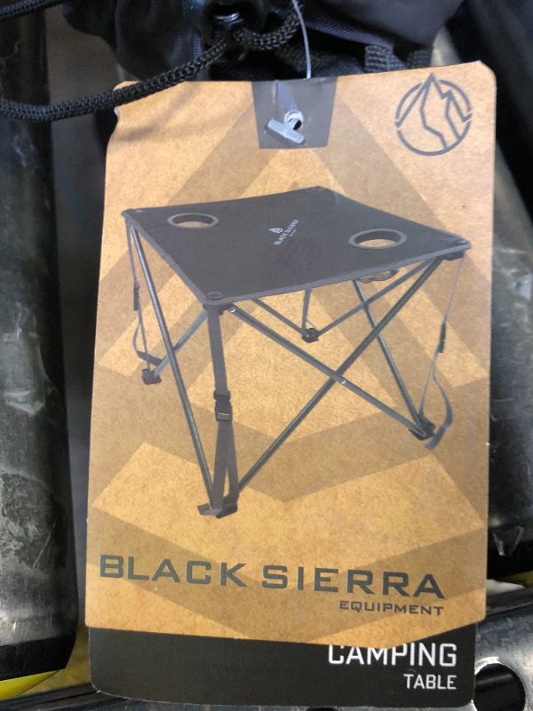 Photo 1 of BLACK SIERRA CAMPING TABLE